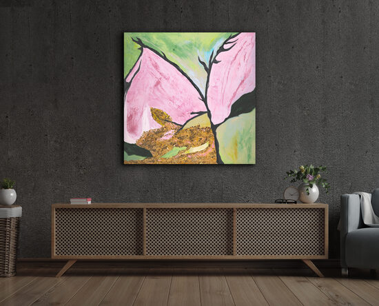 Plexikép - 90x90 cm - Jozefa kertje